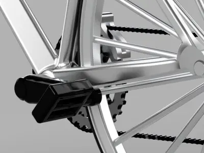 detailed bicycle model  3D print model