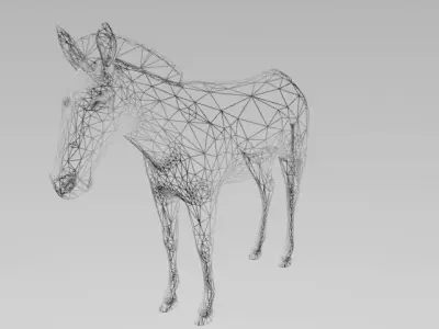 ZEBRA LOW POLY 3D model