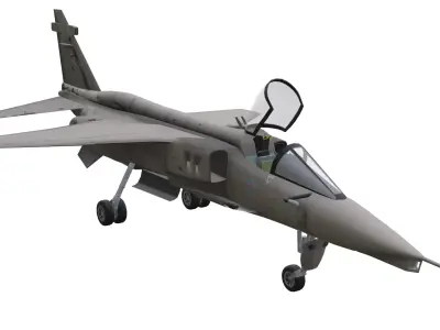SEPECAT Jaguar Low-poly 3D model
