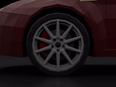 ALFA ROMEO 159 Sportwagon 2006-2011 Low-poly 3D model
