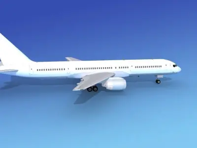 Boeing 757-200 Unmarked 2 3D model