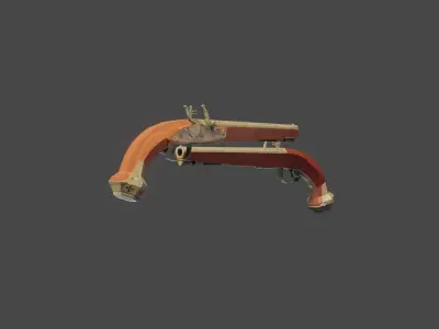 Flintlock Gun 3D model purchase
