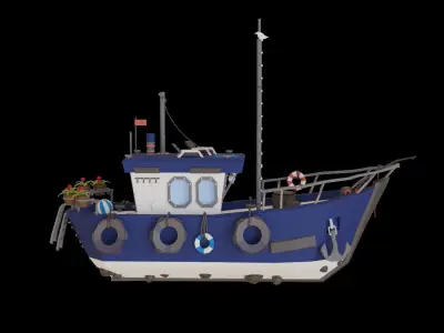 Special Boat  Free low-poly 3D model