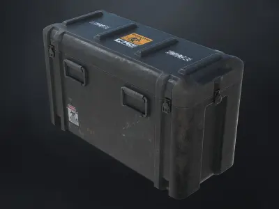 Bio Medical Storage Container Low-poly 3D model