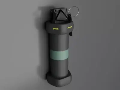 war eqipments Low-poly 3D model