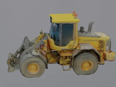 Excavator Digger - Construction Site Asset Low-poly 3D model