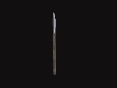 Medieval Axe Low-poly 3D model 16