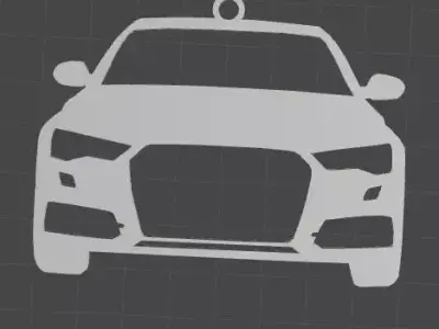 Audi A6 Car Rearview Mirror Ornament - key chain 3D print model