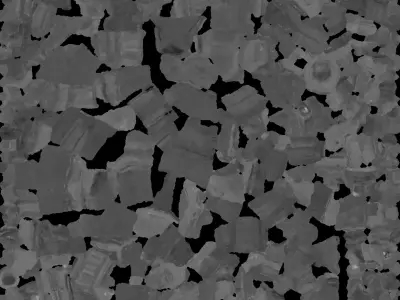 Yellow Futuristic Rifle 3D model