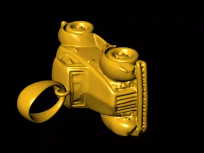 car pendant charms - one inch pendant 3D print model get