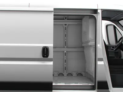 Fiat e Ducato Van L2H1 HQ Interior 2025 3D model