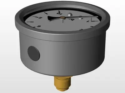 Pressure Gauge Free 3D model buy