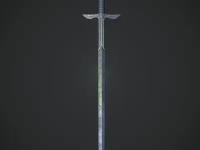 The Sword of Altair  Low-poly 3D model