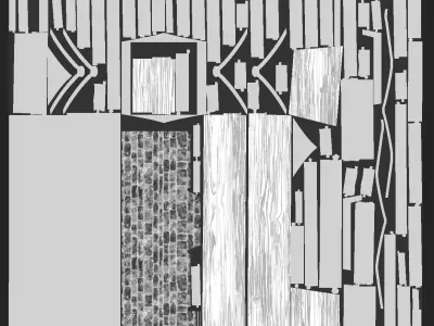 Medieval tower Stylized Free low-poly 3D model