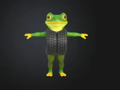 Boneca ambalabu Low-poly 3D model