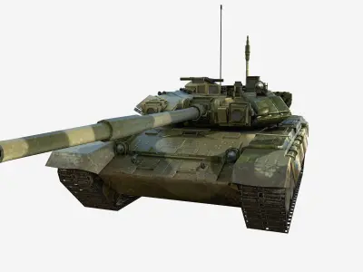 T90A Tank  Free low-poly 3D model
