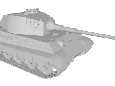 Konigstiger henscel Turret 3D 3D model