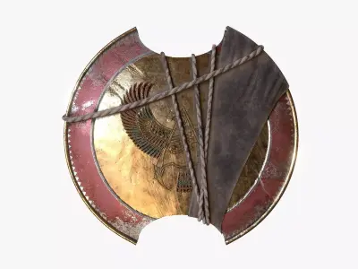 Bayek Shield - Fan Art Low-poly 3D model