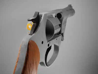 Undercover 32 Revolver Free low-poly 3D model