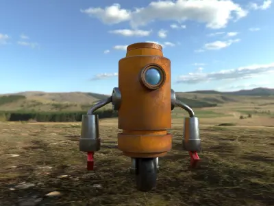 Robot Character Low-poly model Low-poly 3D model