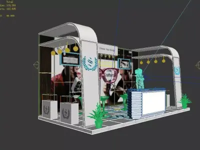 Exhibition - Area - 6X3-3DMAX2012-4 3D model