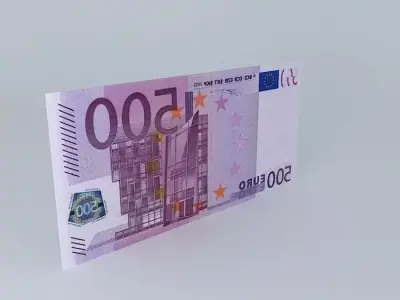 500 Euro Note 3D model