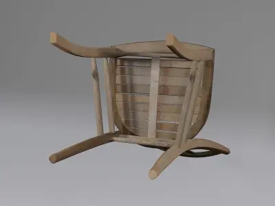 Old Chair  Old Mill Free 3D model