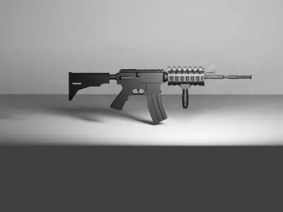 M4 Carbine Rifle Free low-poly 3D model