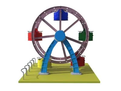 carousel cartoon  3D model