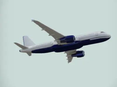 Commercial Airplane Model 3D print model