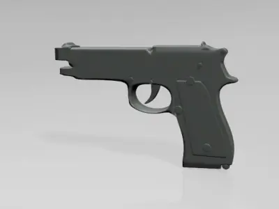 Gun 01 3D model