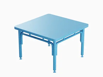 Metallic Table 06 Low-poly 3D model