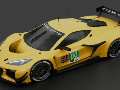 Corvette Z06 GT3R 3D model