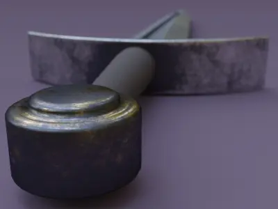 Medieval dagger PBR 3D model