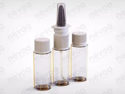 Cosmetic jar - Bodo series - Nasal spray - Screw cap 15 ml 3D Model Pack