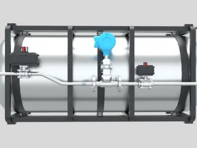 Liquid Hydrogen Dewar 3D model