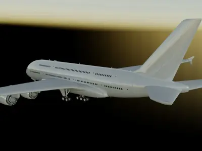Airbus A380-800 3D model