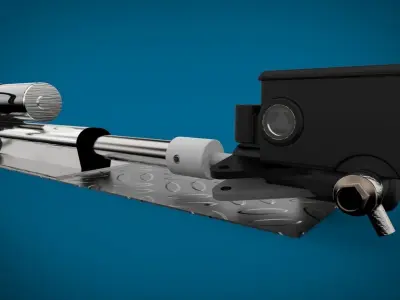 Actuator and Motorcycle break Connection Free 3D model