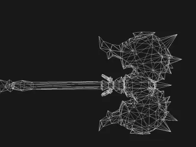 Hammer Weapon Low-poly 3D model