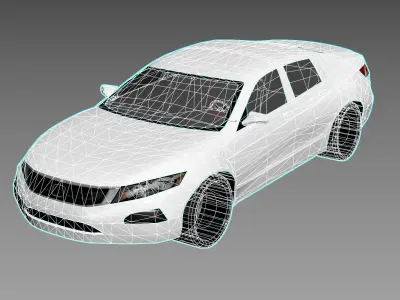 R3DP ASIAN CARS LOW-POLY PBR - Honda Accord Low-poly 3D model