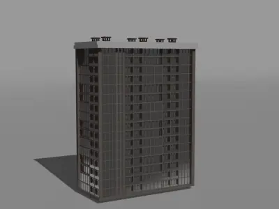residential building Free low-poly 3D model
