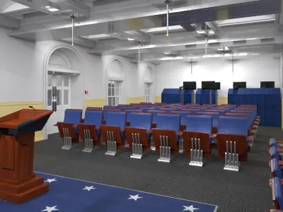 White House Press Room  purchase 3D model