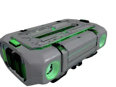 SciFi Industrial Tech Crate 3D model