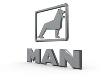 man logo 3D model