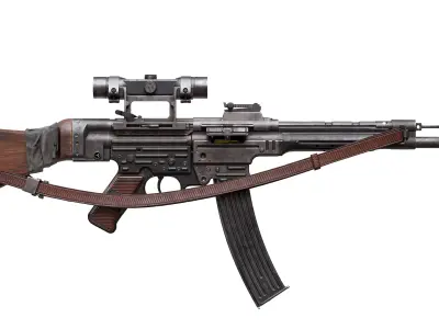 STG 44 SturmGewehr 44 Fully Assembled Low-poly 3D model