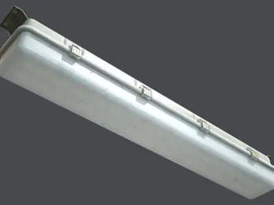 Industrial lamps Low-poly 3D model