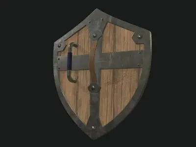 Hylian Shield PBR Low-poly 3D model