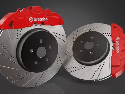 Brake Disc Brembo Free 3D model