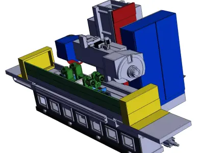 High-Speed Cutting Equipment for Bidirectional Heat Sinks 3D model