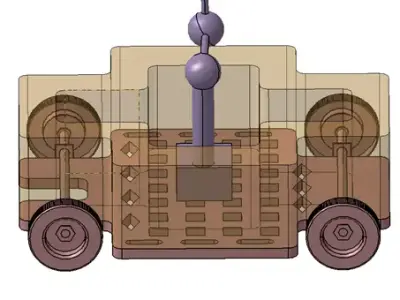 Mars Rover Concept Vehicle Educational CAD Model 3D print model
